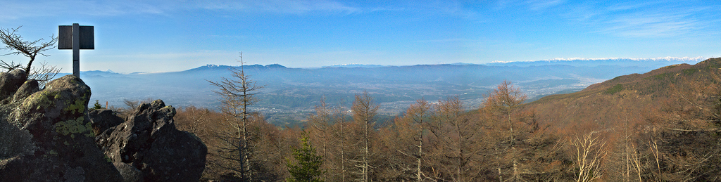 高峯山 山頂パノラマ画像（2015年5月6日）
